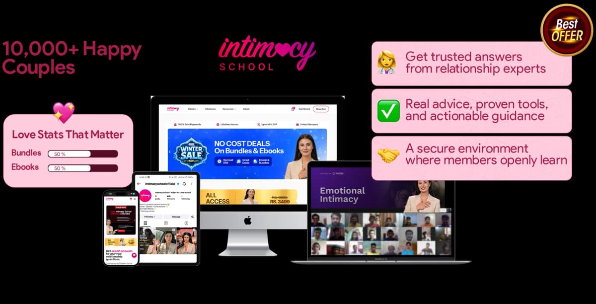 Join 10,000+ couples — Intimacy School community